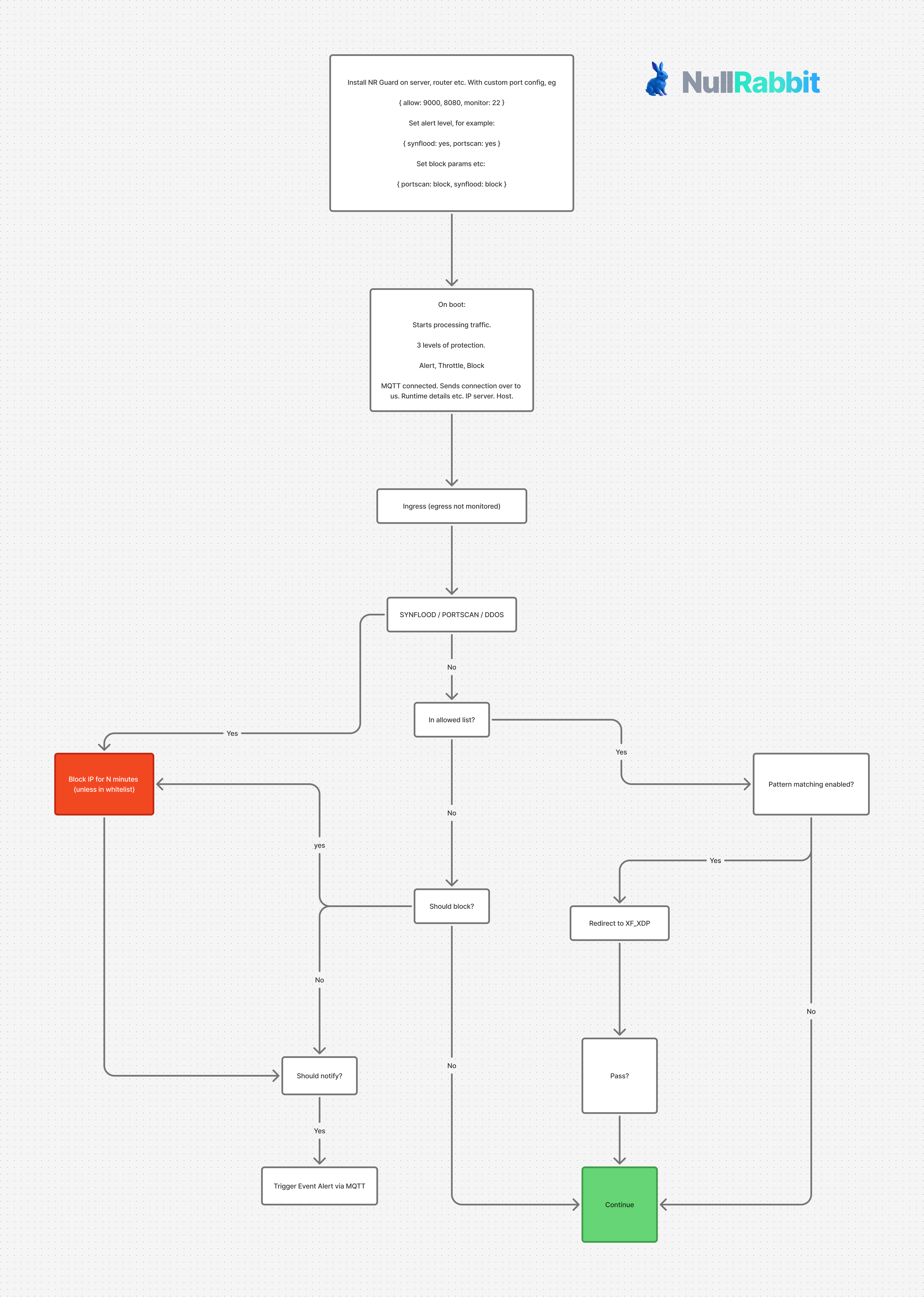 NullRabbit Guard Flow Architecture